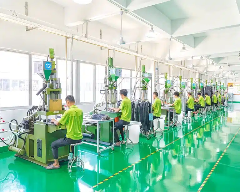 Romtronic's precision overmolding process providing robust strain relief and IP-rated environmental sealing for cable assemblies.