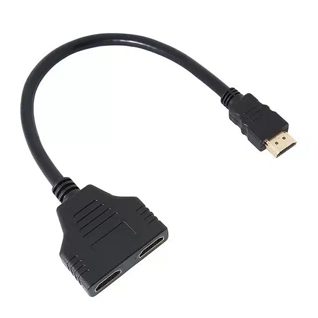 HDMI A Male to A Female 1 in 2 Connection Cable