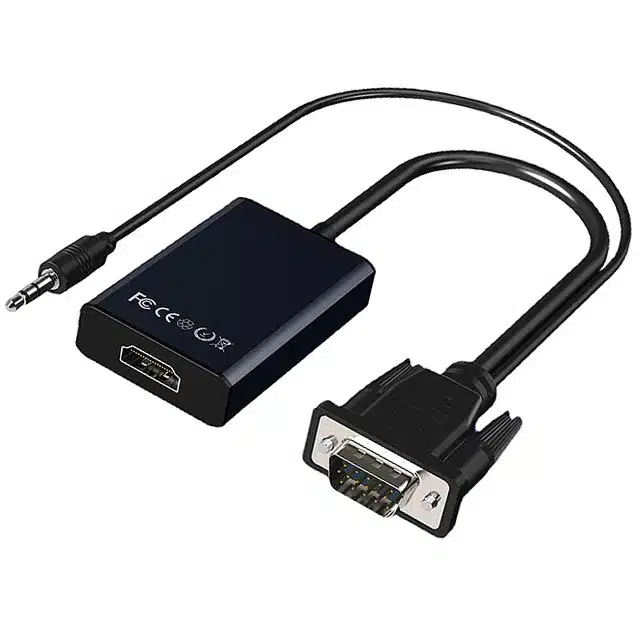 VGA to hdmi adapter cable (with 3.5mm audio cable mini usb charging port)