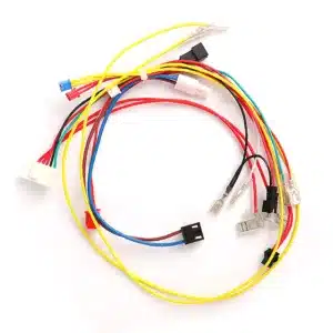 Water heater harness with high-temperature silicone or XLPE insulation, flame-retardant connectors, and precision-crimped power terminals.