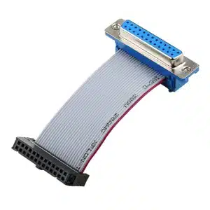 Riveted D-SUB 25-hole to IDC cable with rugged signal transmission design.