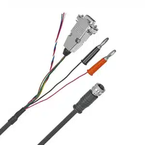 Industrial robot harness with high-capacity power pairs, full-coverage protective sleeving, and heavy-duty circular connectors.