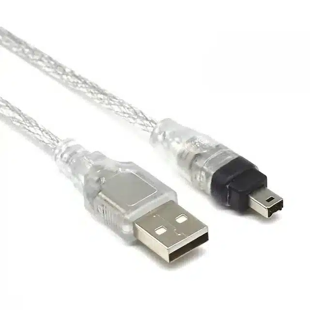 1.5m usb a to mini b 4pin 1394 cable