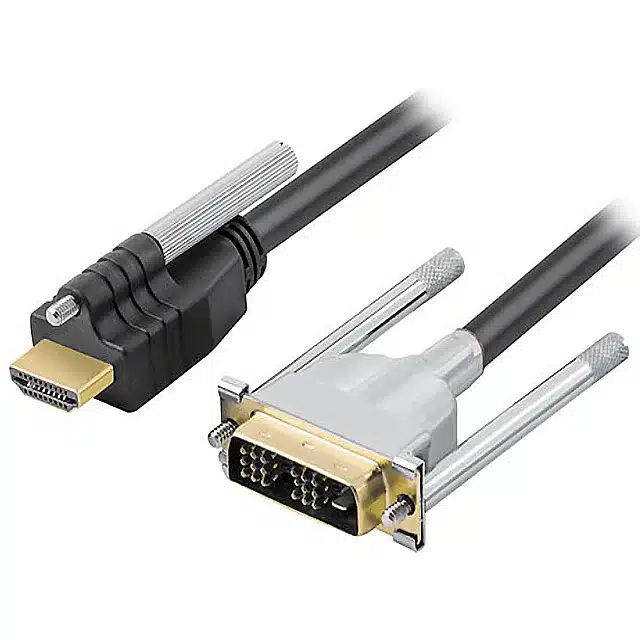 HDMl to DVl Cable, HDMI A Male to DVl (18+1)P Male with Screws