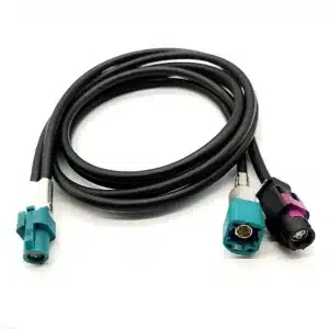 HSD 4-pin to universal connector cable for automotive mirror power.