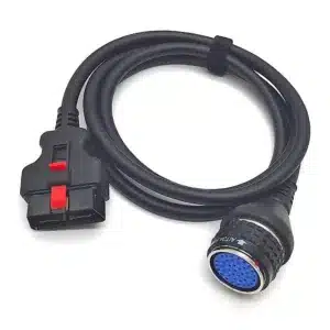 Mercedes-Benz diagnostic cable with rugged shielding for professional vehicle testing.