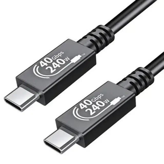 USB 4.0 Male to Male, AWG30 Coaxial, UL Listed
