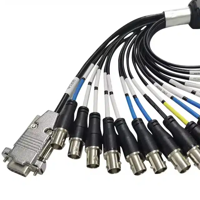 D-Sub To Bnc Cable connector Assembly For Industrial