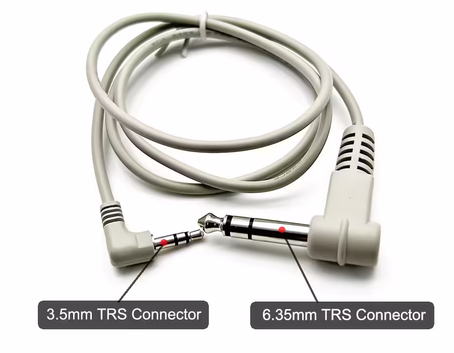3.5mm TRS Connector and 6.35mm TRS Connector