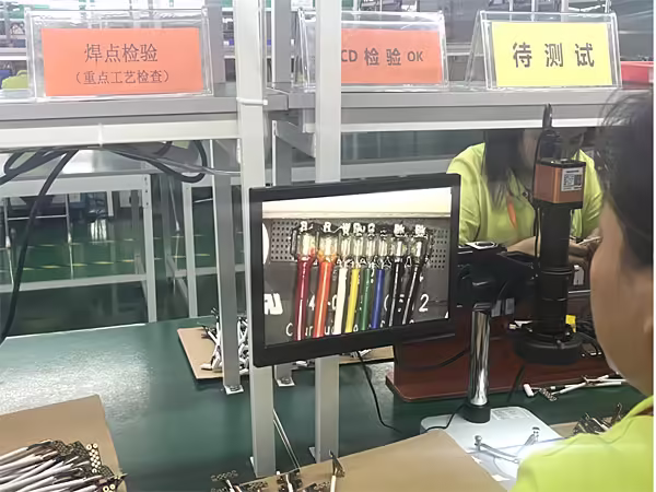 Each key process is equipped with high-definition CCD detection