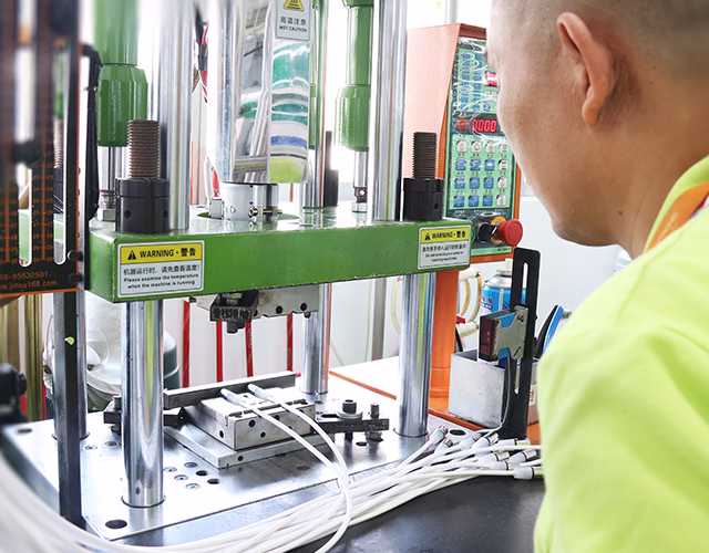 RCA cable overmolding