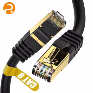 Cat 8 Ethernet cable with advanced shielding for high-bandwidth data centers.