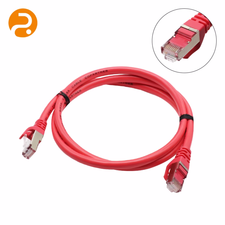 Cat5e shielded STP Ethernet cable with rugged EMI protection for industrial networks.