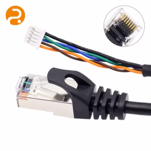 JST to RJ45 adapter cable with high-flex shielding and secure connectors.