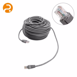 RCA to Cat6 network cable 50 feet with rugged shielding and high-speed connectors.