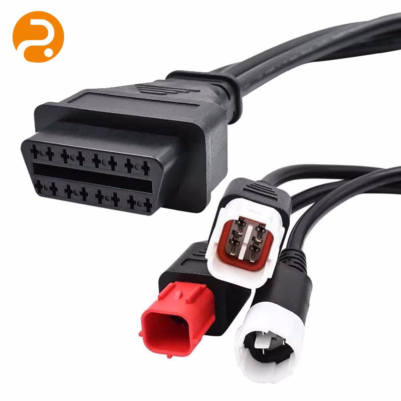 3-in-1 Motorcycle OBD2 Diagnostic Adapter Cable