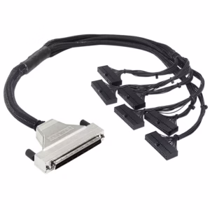 High-flex servo control harness with low-capacitance shielded cabling, full-coverage protective insulation, and industrial-grade signal connectors.