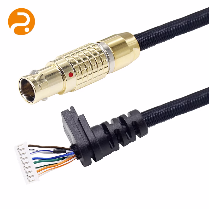 LEMO Theseus75 Interconnect Cable (USB + Serial) Gold (polished)