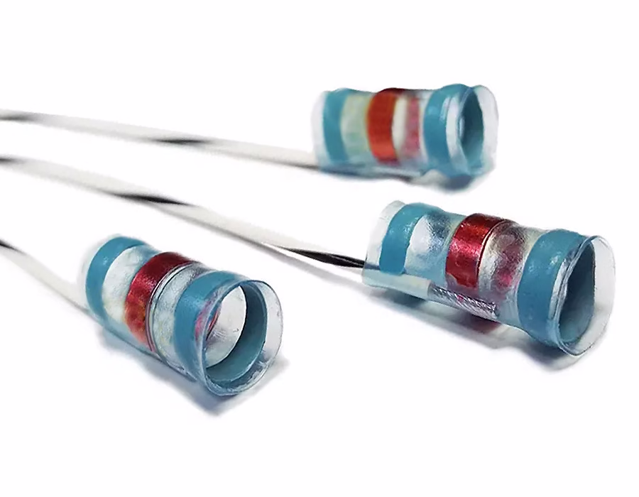 Solder sleeve termination with color-change indicator