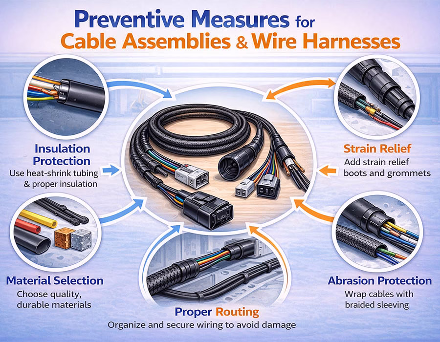 Preventive Measures for Cable Assemblies & Wire Harnesses