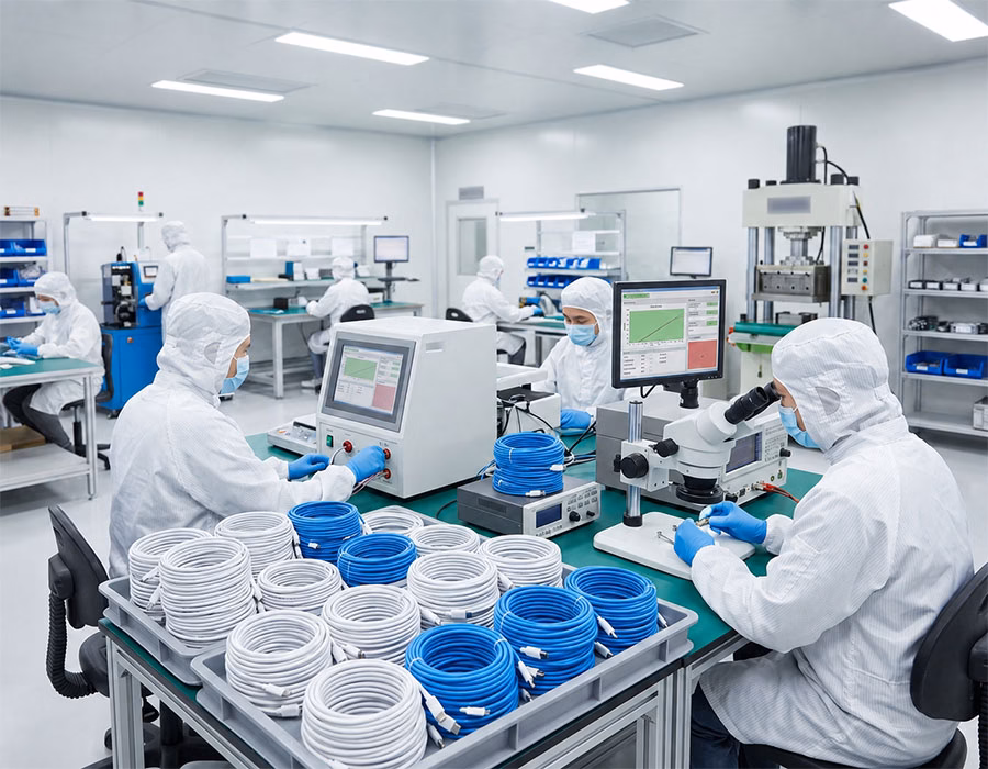 Romtronic cleanroom cable assembly