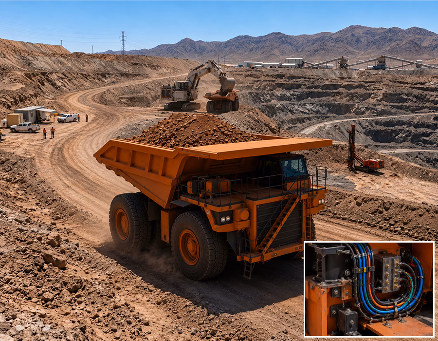 Custom Wiring Harness and Control Panel for Mining Dump Truck