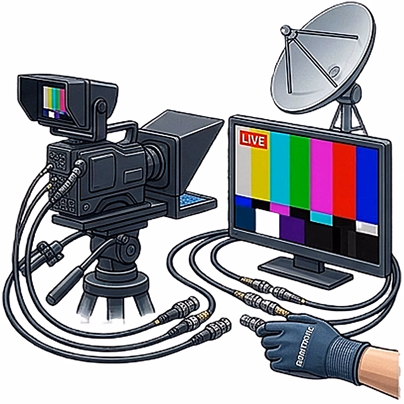 High-Definition Broadcast TV & Satellite Zero-Latency Harnesses