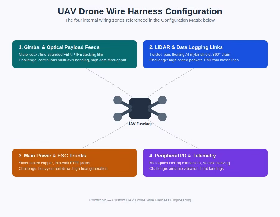 UAV Drone Wire Harness Configuration
