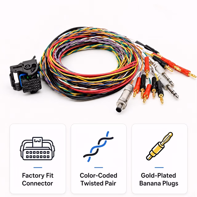 Automotive ECU diagnostic test harness