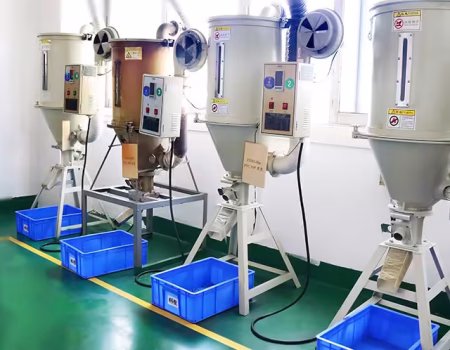 Drying resin material